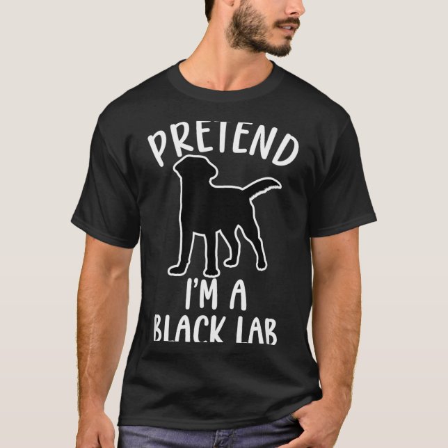 Camiseta Disfraz De Amante De Perros Labradores Negros Para (Anverso)