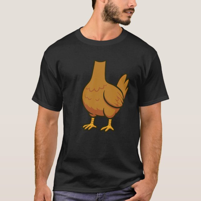 Camiseta Disfraz de animal de pollo (Anverso)