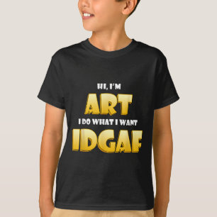 Camiseta Disfraz de Arte IDGAF Funny Meme Disfraz de Hallow
