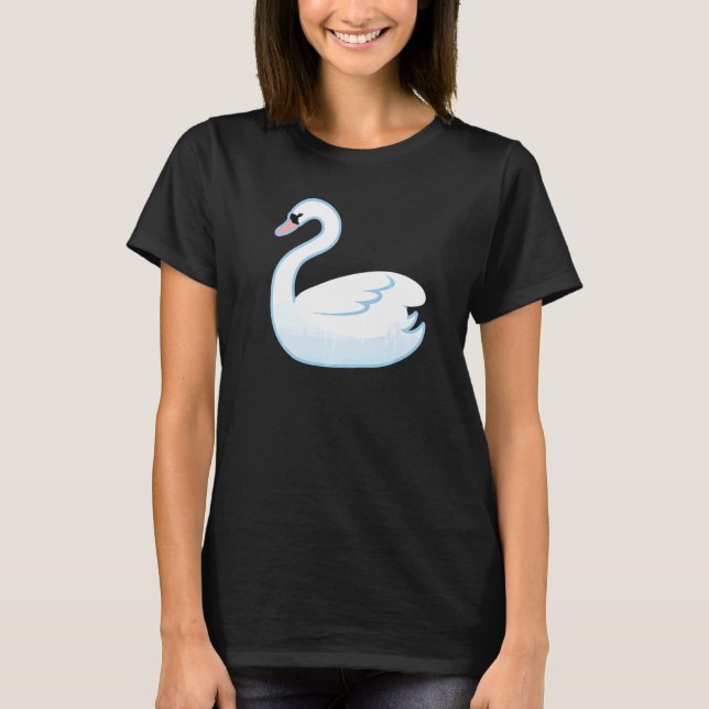 Camiseta Disfraz de ave acuática cisne (Anverso)
