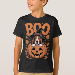 Camiseta Disfraz de Basset Hound en calabaza de Halloween B