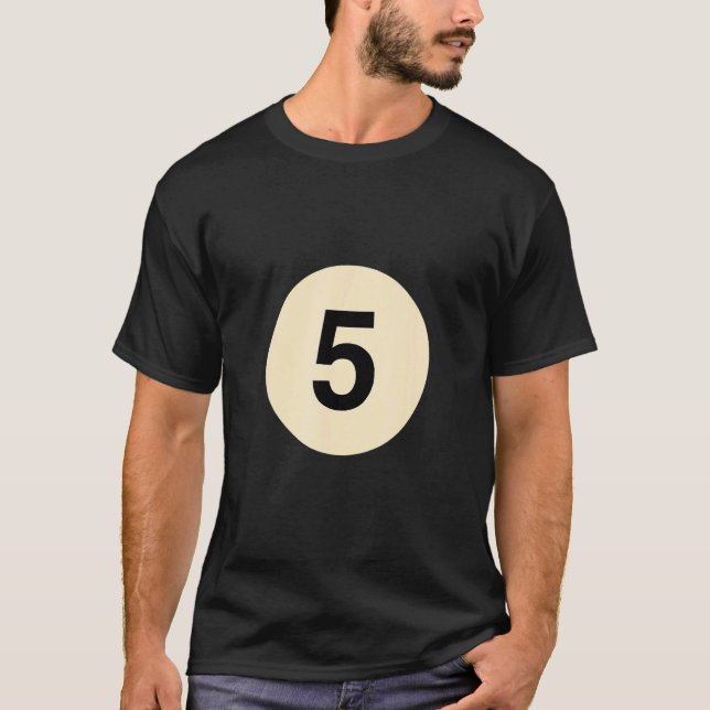 Camiseta Disfraz de Billiard como disfraz de pelota de grup (Anverso)