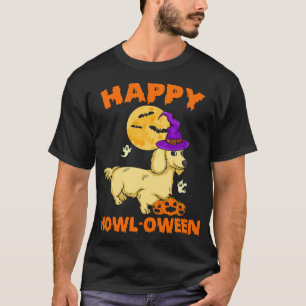 Camiseta Disfraz de bruja Dachshund crema Amante de los per