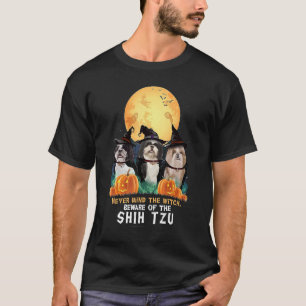 Camiseta Disfraz de bruja de calabaza para Shih Tzu en noch