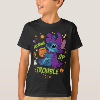 Camiseta Disfraz de Bruja de Halloween de Stitch que Causa