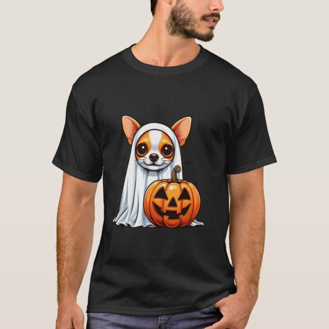 Camiseta Disfraz de caída de la calabaza fantasma de Chihua (Anverso)
