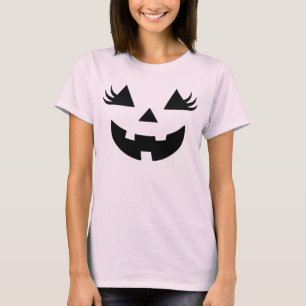 Camiseta Disfraz de calabaza con cara de Jack O Lantern par