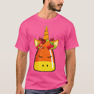 Camiseta Disfraz de calabaza de maíz dulce de unicornio