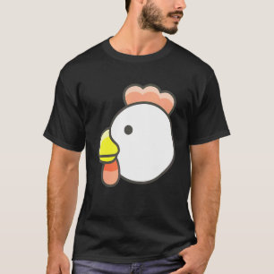 Camiseta Disfraz de cara de pollo de Halloween para hombres