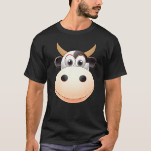 Camiseta Disfraz de Cara de Vaca Genial Barato Halloween An
