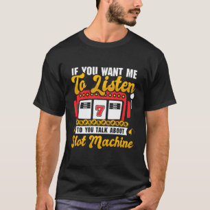 Camiseta Disfraz de Casino de Mens - Habla sobre máquina de