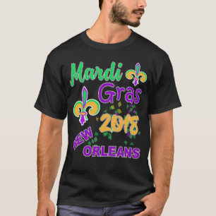 Camiseta Disfraz de celebración del Mardi Gras Fat el marte