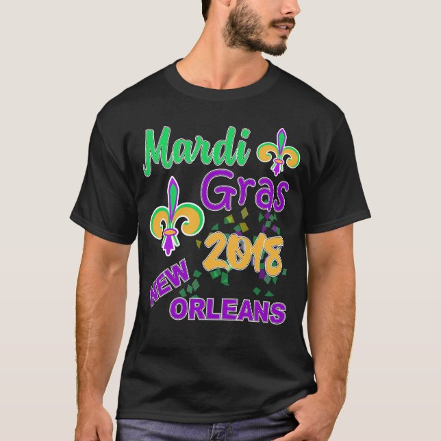 Camiseta Disfraz de celebración del Mardi Gras Fat el marte (Anverso)