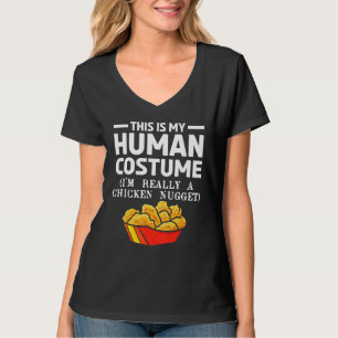 Camiseta Disfraz de comida rápida Carne de pollo delicioso