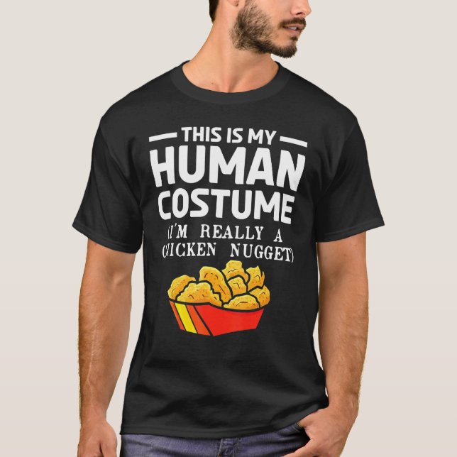 Camiseta Disfraz de comida rápida   Comida Deliciosa Nugget (Anverso)