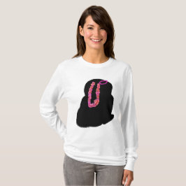 Camiseta Disfraz de conejo rosado de Halloween