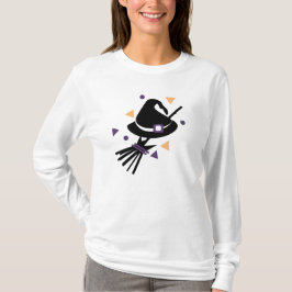 Camiseta Disfraz de confeti de bruja de Halloween lindo par