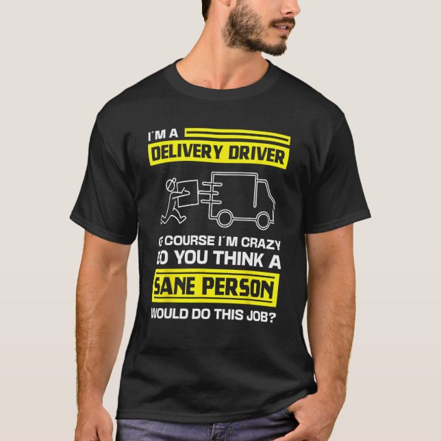 Camiseta disfraz de controlador de entrega para trabajador  (Anverso)