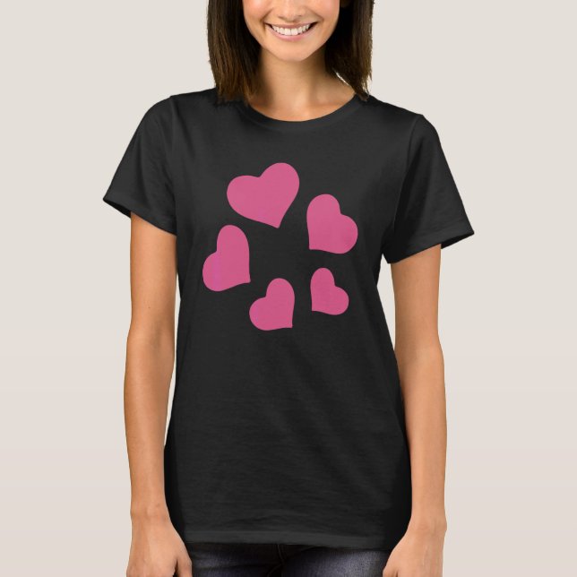 Camiseta disfraz de Corazones Giratorios (Anverso)