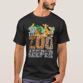 Camiseta Disfraz de cuidador de zoológico cebra estampado s