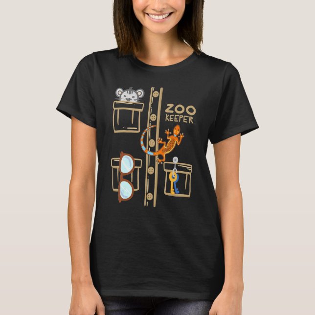 Camiseta Disfraz de cuidador de zoológico Explorador de la  (Anverso)