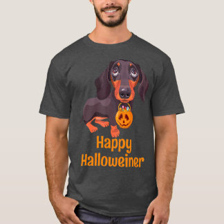 Camiseta Disfraz de Dachshund de Halloween para hombres muj