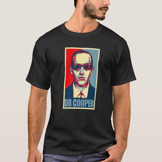 Camiseta Disfraz de Db Cooper, Misterio sin Resolver, Estil (Anverso)