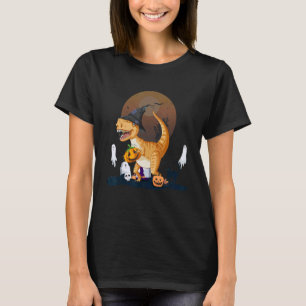 Camiseta Disfraz de dinosaurio lindo de Halloween para niña