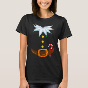 Camiseta Disfraz de Duende de Santa Navidad Familia
