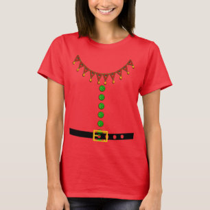 Camiseta Disfraz de Elfo Ayudante de Santa