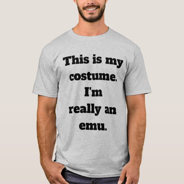 Camiseta Disfraz de Emú (Anverso)