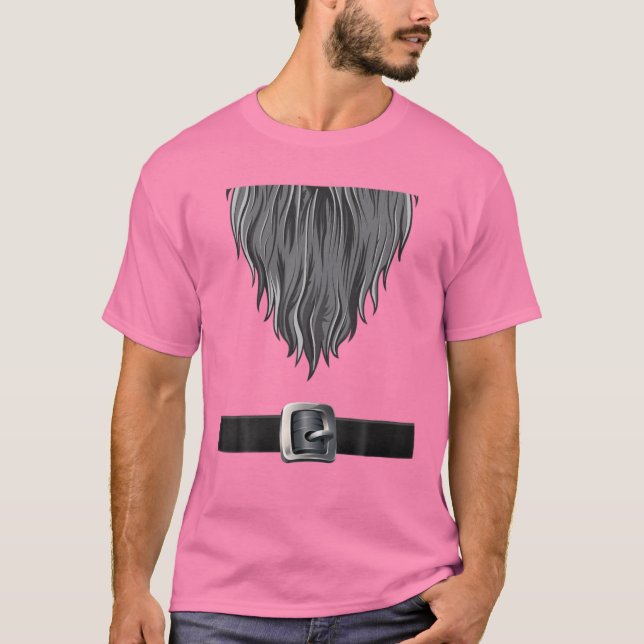 Camiseta Disfraz de Enano Rosa para Halloween Combinando Co (Anverso)