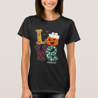 Camiseta Disfraz de enfermera de Halloween calabaza espeluz