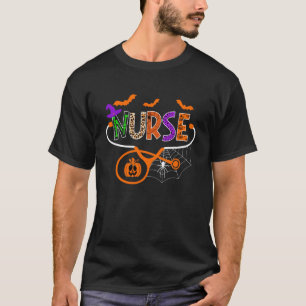 Camiseta Disfraz de enfermera de Halloween estetoscopio cal