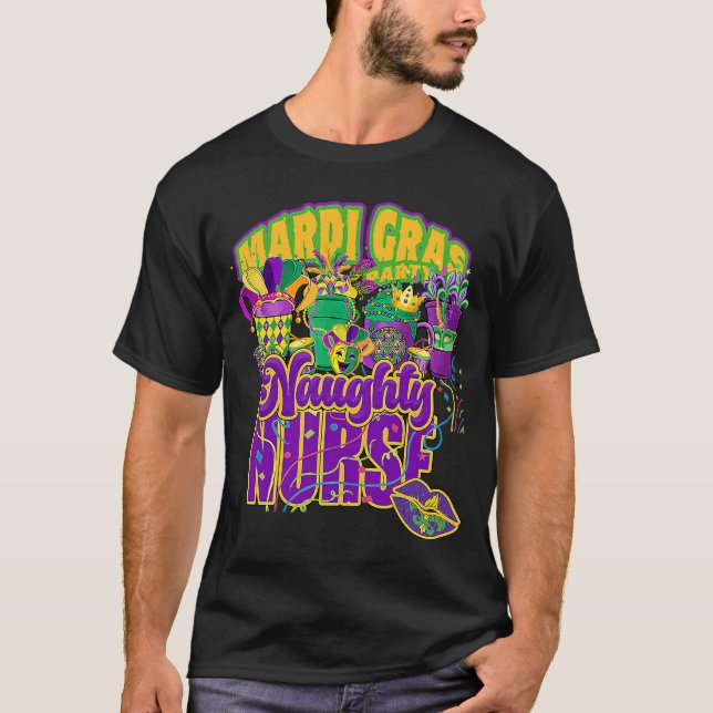 Camiseta Disfraz de enfermera Mardi Gras 2023 Jester Louisi (Anverso)