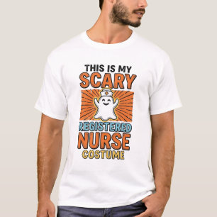 Camiseta Disfraz de Enfermera Registrada Espantosa Diseño d