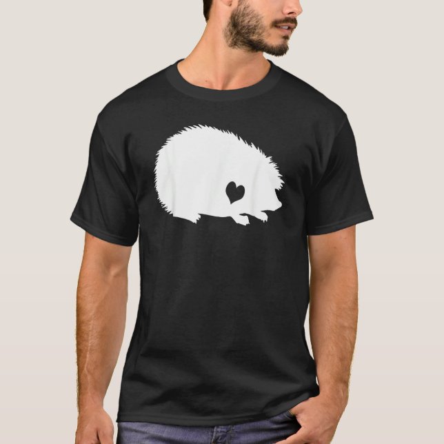 Camiseta Disfraz de erizo de amor corazón Erizo (Anverso)