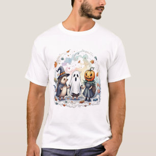 Camiseta Disfraz de erizos adorables de Halloween
