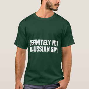 Camiseta Disfraz de espía ruso definitivamente no para Hall