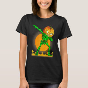 Camiseta Disfraz de esqueleto bailando para niños Halloween