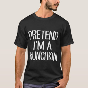 Camiseta disfraz de familia munchkin perezoso fácil