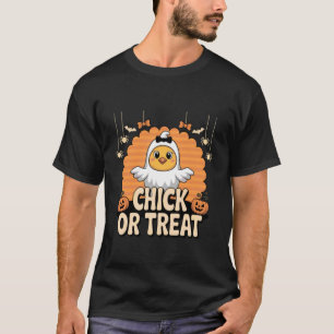 Camiseta Disfraz de fantasma Chick or Treat Cute Halloween