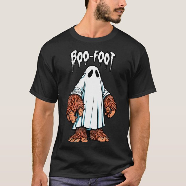 Camiseta disfraz de fantasma de Bigfoot Halloween sasquatch (Anverso)