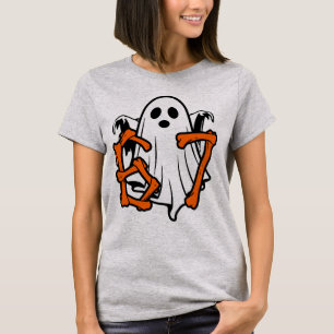 Camiseta Disfraz de fantasma divertido de Halloween Seis Si