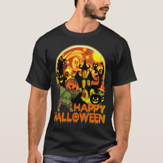 Camiseta disfraz de feliz-gosta-halloween