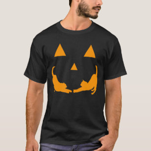 Camiseta Disfraz de fiesta de gato de calabaza de Halloween