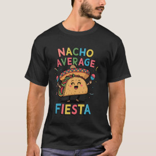 Camiseta Disfraz de fiesta mexicana Nacho promedio divertid