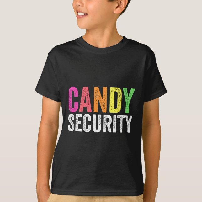 Camiseta Disfraz de Fun Candy Security Halloween (Anverso)