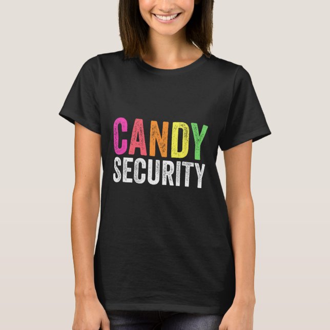 Camiseta Disfraz de Fun Candy Security Halloween (Anverso)