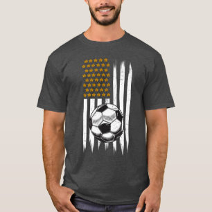 Camiseta Disfraz de fútbol otoño arce deja bandera de Estad